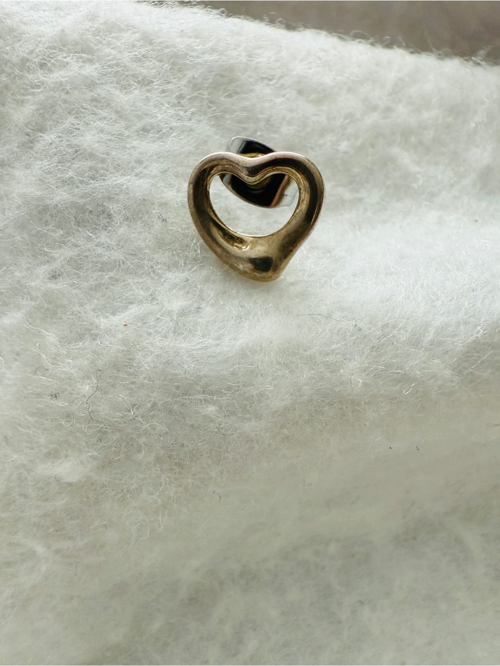 Tiffany & Co. Elsa Peretti Open Heart Stud Single (1) Earring, 11mm Silver 925 - Picture 3 of 3